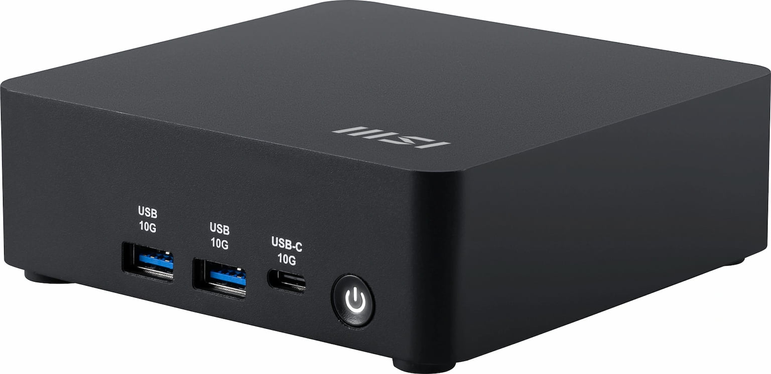 Мини ПК MSI Cubi NUC AI 1UMG-043XRU Core Ultra 5 125H (1.2) 16Gb SSD 512Gb Graphics CR без ОС 2xGbitEth WiFi BT 120W черный (9S6-B20911-043)