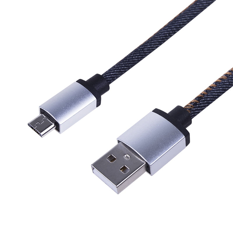 Кабель Rexant USB кабель MicroUSB, шнур в джинсовой оплетке