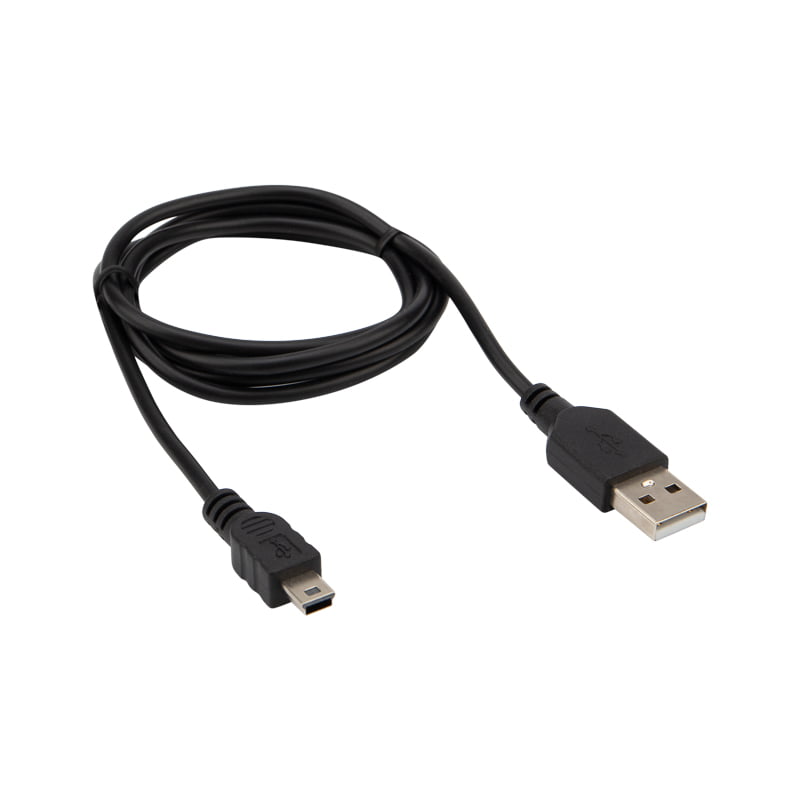 Кабель USB Rexant miniUSB длинный штекер 1 м черный