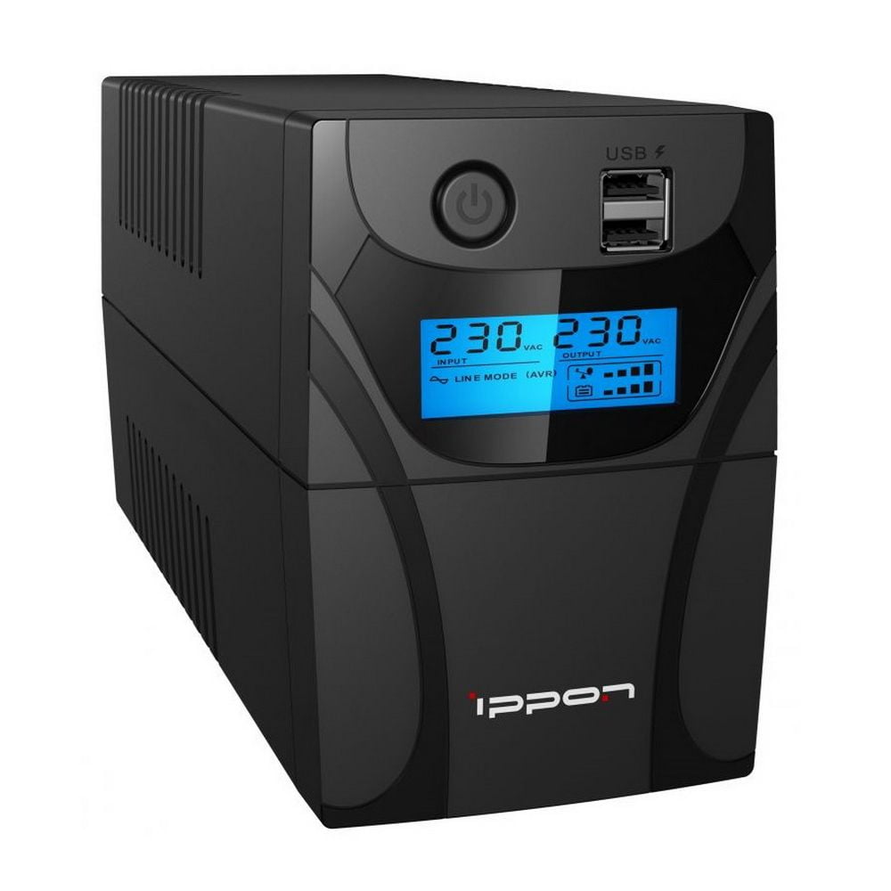 Источник бесперебойного питания Ippon Back Power Pro II 500 / 500 ВА / 300 Вт / 4 x IEC 320 C13