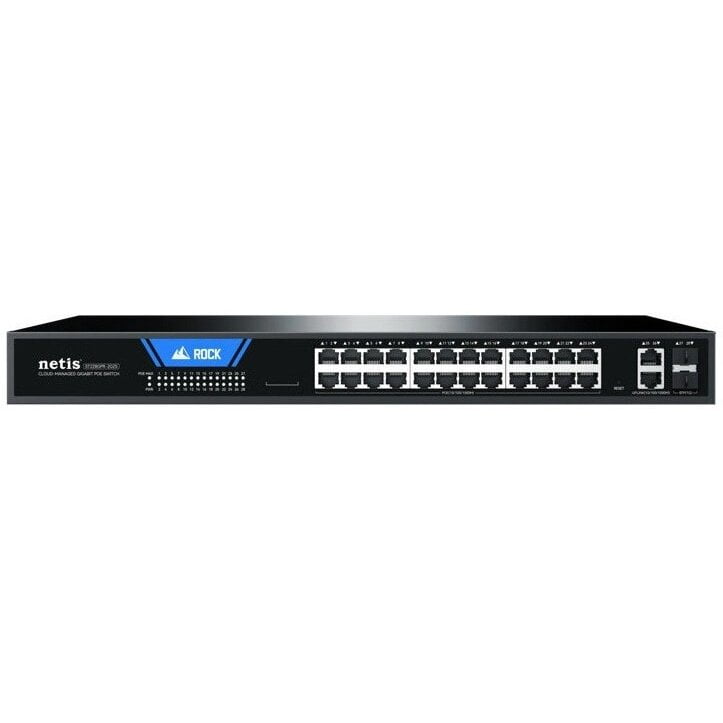Коммутатор Netis ST228GPR-2G2S, 24×1 Гбит/с PoE+ + 2×1 Гбит/с + 2×1 Гбит/с SFP, настраиваемый