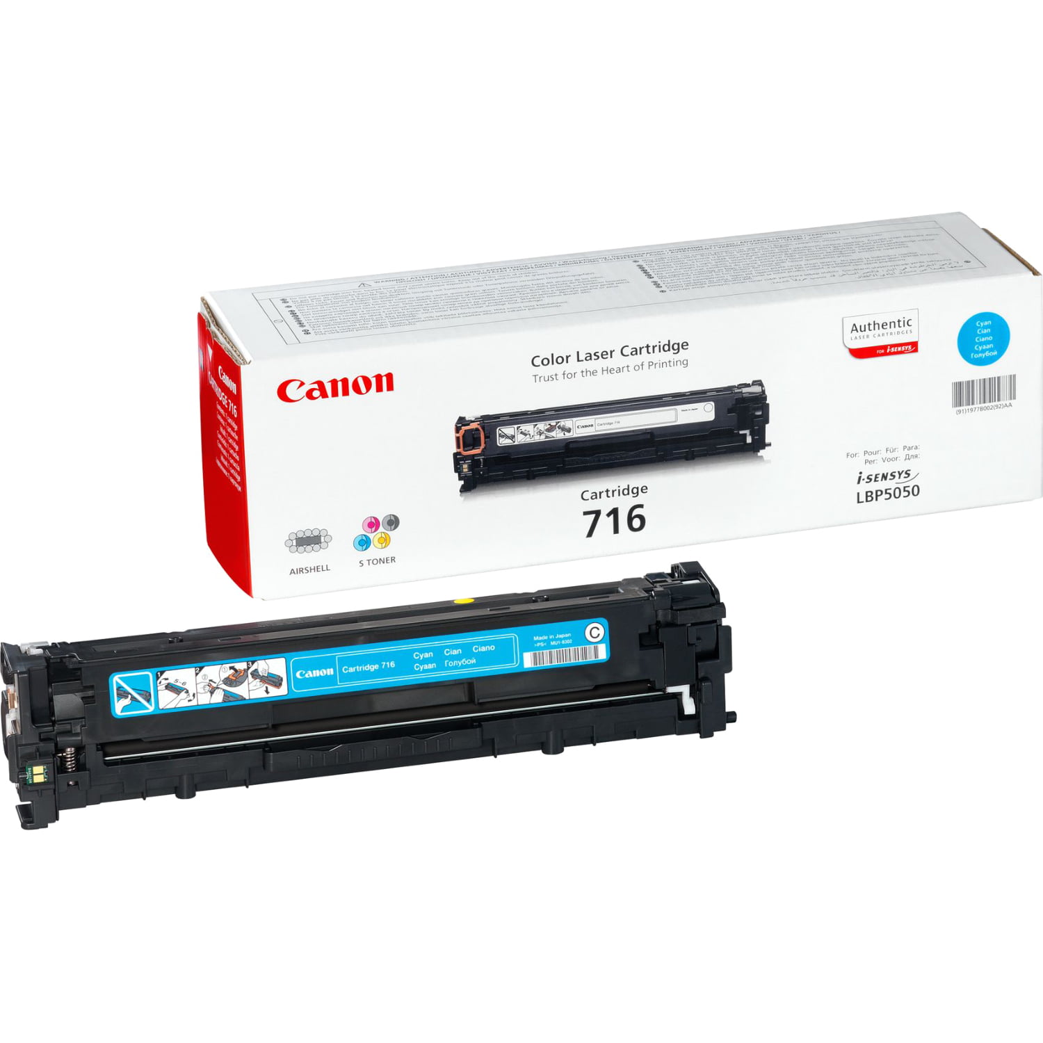 Картридж лазерный Canon Cartridge 716C (1979B002) голубой (1500 стр.) для Canon LBP5050/5050N