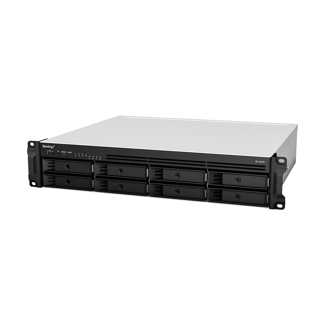 Сетевое хранилище Synology Rack 2U, QC2.2GHzCPU/4GbDDR4(upto32)/RAID0,1,5,6,10/upto 8 hot plug HDDs SATA(3,5'or2,5')(upto 12 with RX418)/2xUSB3.2/1eSATA/iSCSI/4xGbE(+1Expslot)/2xIPcam(upto 40)/2xPS/norail
