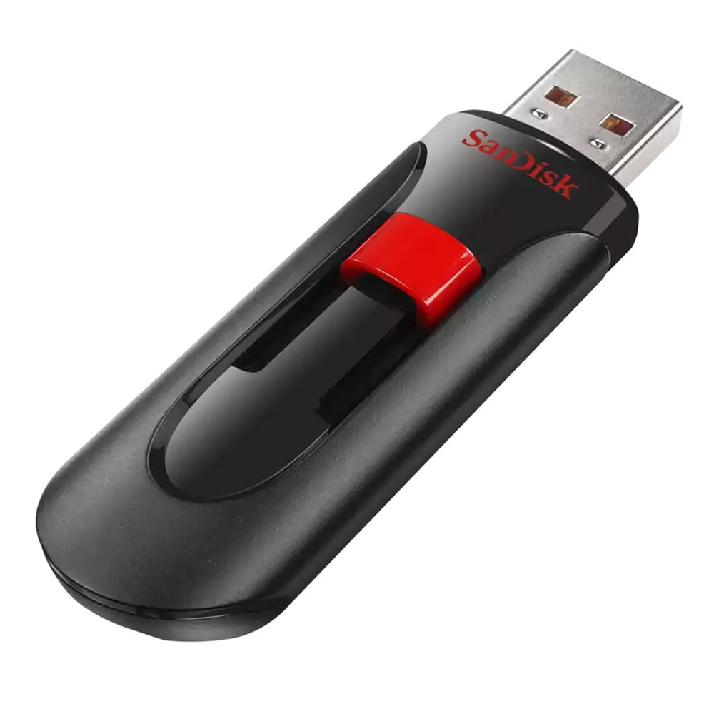 Флешка USB Sandisk 64Gb Cruzer Glide SDCZ60-064G-B35 USB 2.0 черный/красный