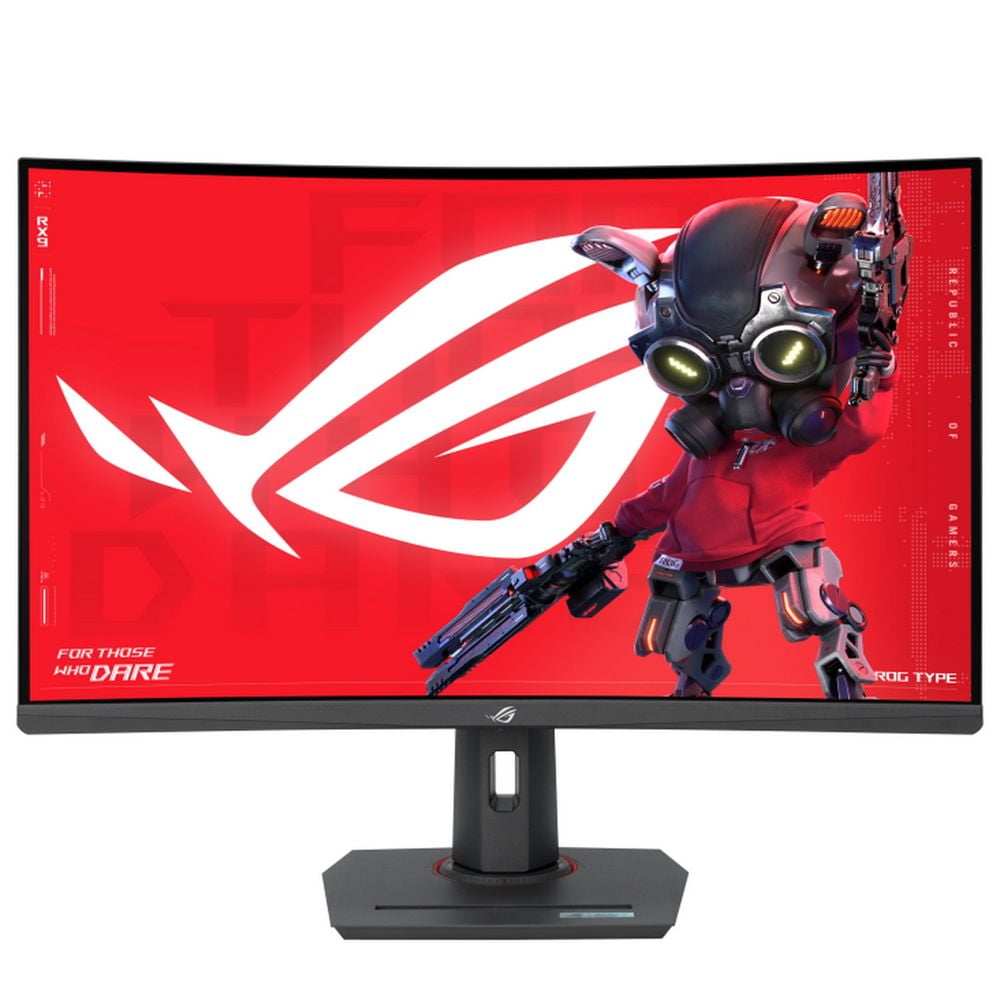 Монитор 31.5" ASUS ROG Strix XG32WCS VA 2560x1440, 180 Гц, 1 мс, 16:9, 400 кд/м², HDMI, DisplayPort, USB Type-C, изогнутый экран, Flicker Free, Low Blue Light, черный