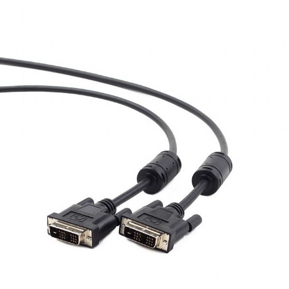 Кабель DVI-D single link Gembird/Cablexpert, 19M/19M, 1.8м, черный, экран, феррит.кольца, пакет (CC-DVI-BK-6)