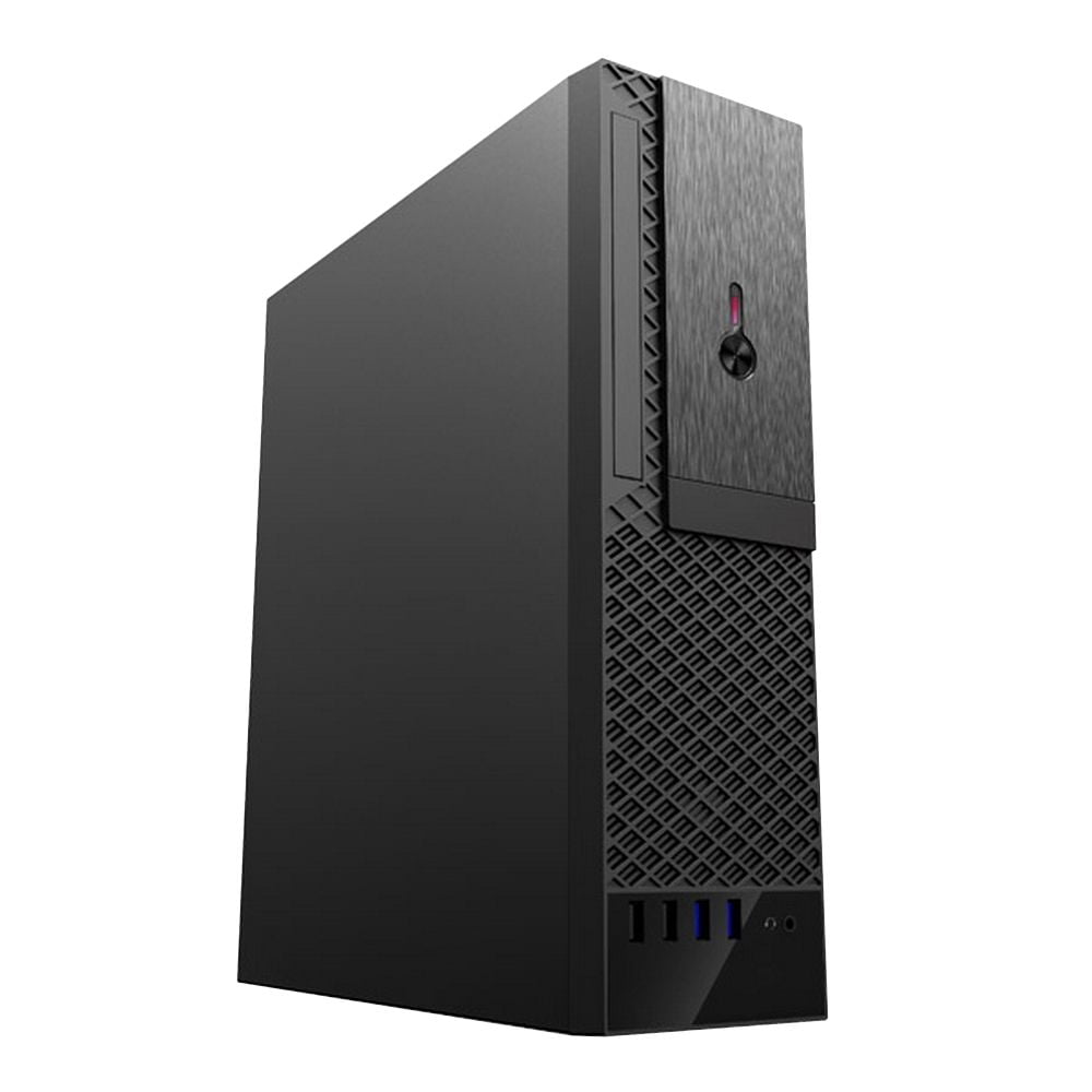 Компьютерный корпус с блоком питания 300Вт. Foxline FL-1001 mATX case, black, w/PSU TFX 300W, w/2xUSB2.0+2xUSB3.0, w/1xcombo audio, w/pwr cord, w/8cm FAN