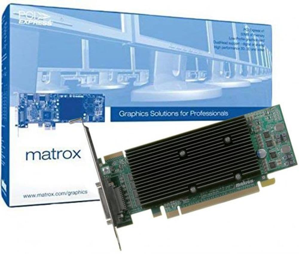 Видеокарта Matrox M9140 LP PCIe x16(M9140-E512LAF), PCI-Ex16, 512MB, DDR2,Low Profile Bracket, Connector- KX-20, KX-20 to 4xDVI-I cable, 4x DVI-HD15, Max Digital/Analog Resolution per Output 1920x1200, RTL {10}
