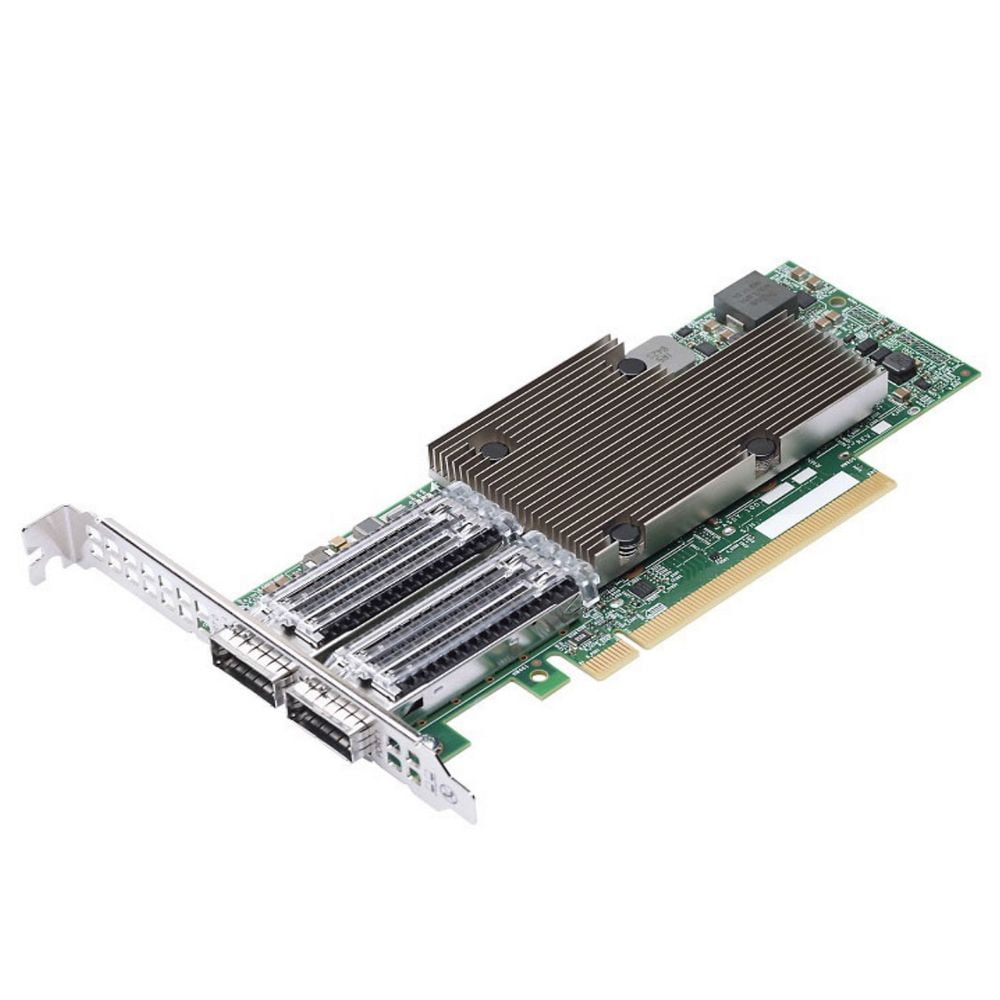 Сетевая карта NetXtreme P2100G (BCM957508-P2100G) SGL 2x100GbE (100/50/25/10GbE), PCIe 4.0 x16, QSFP56, BCM57508, NIC Adapter