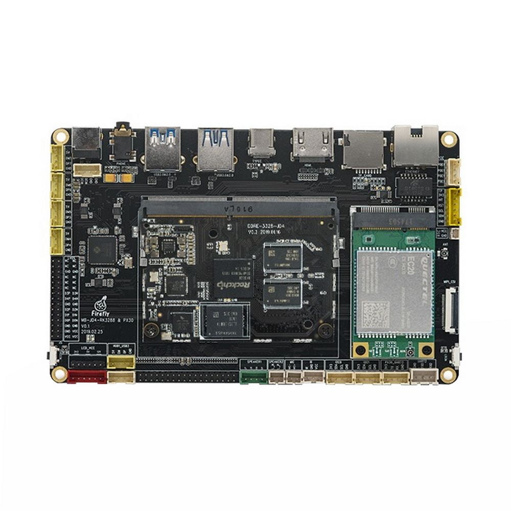 Одноплатный компьютер Firefly AIO-3328JD4 1G / 8G, Core-3328-JD4 soldered with his backplane