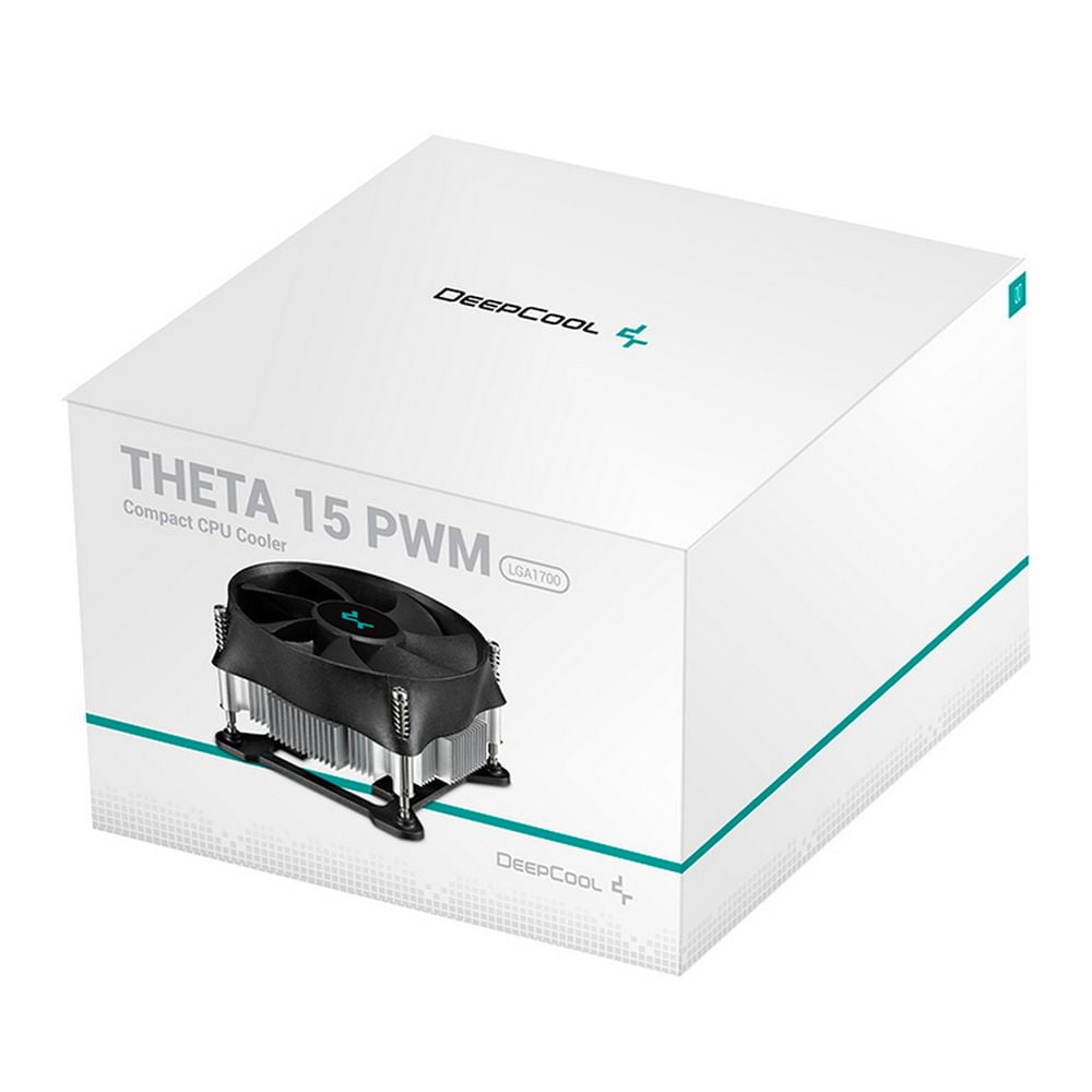Кулер для процессора DEEPCOOL THETA 15 PWM черный, 100 мм, алюминий, 2800 об/мин, 36 дБ, 4 pin, 65 Вт, 52 мм