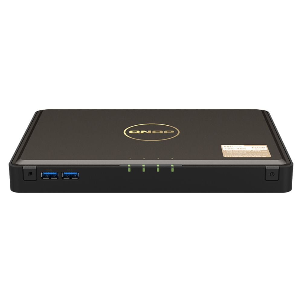 Сетевой RAID накопитель SMB QNAP TbS-464-8G NAS 4-bay M.2 NVMe, Intel Celeron N5105 4-core/4-thread 2.0-2.9 GHz, 8 Gb DDR4, 2 x 2.5 GbE, 2xUSB 3.2 Gen 1 port, 3xUSB 2.0 port, 2xHDMI Output