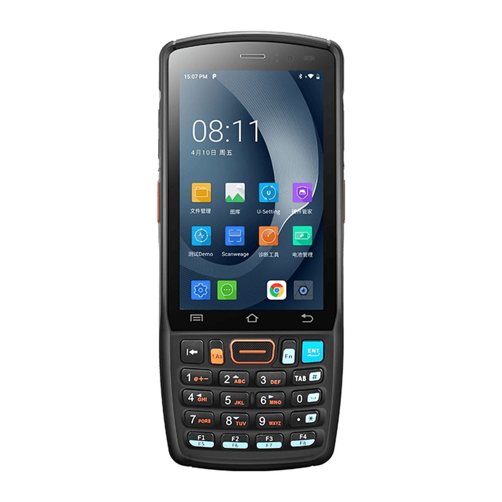 Терминал сбора данных UROVO DT40S (DT40S-12Q2USR4G27EU) 2D Imager Standard Range Urovo SE2030W, 3Gb/32Gb, Android 12.x, USB, Bluetooth, WiFi, NFС, GSM, 4G LTE, GPS, SIM-карта, 3G LTE, 4.0 " 480 x 800 px