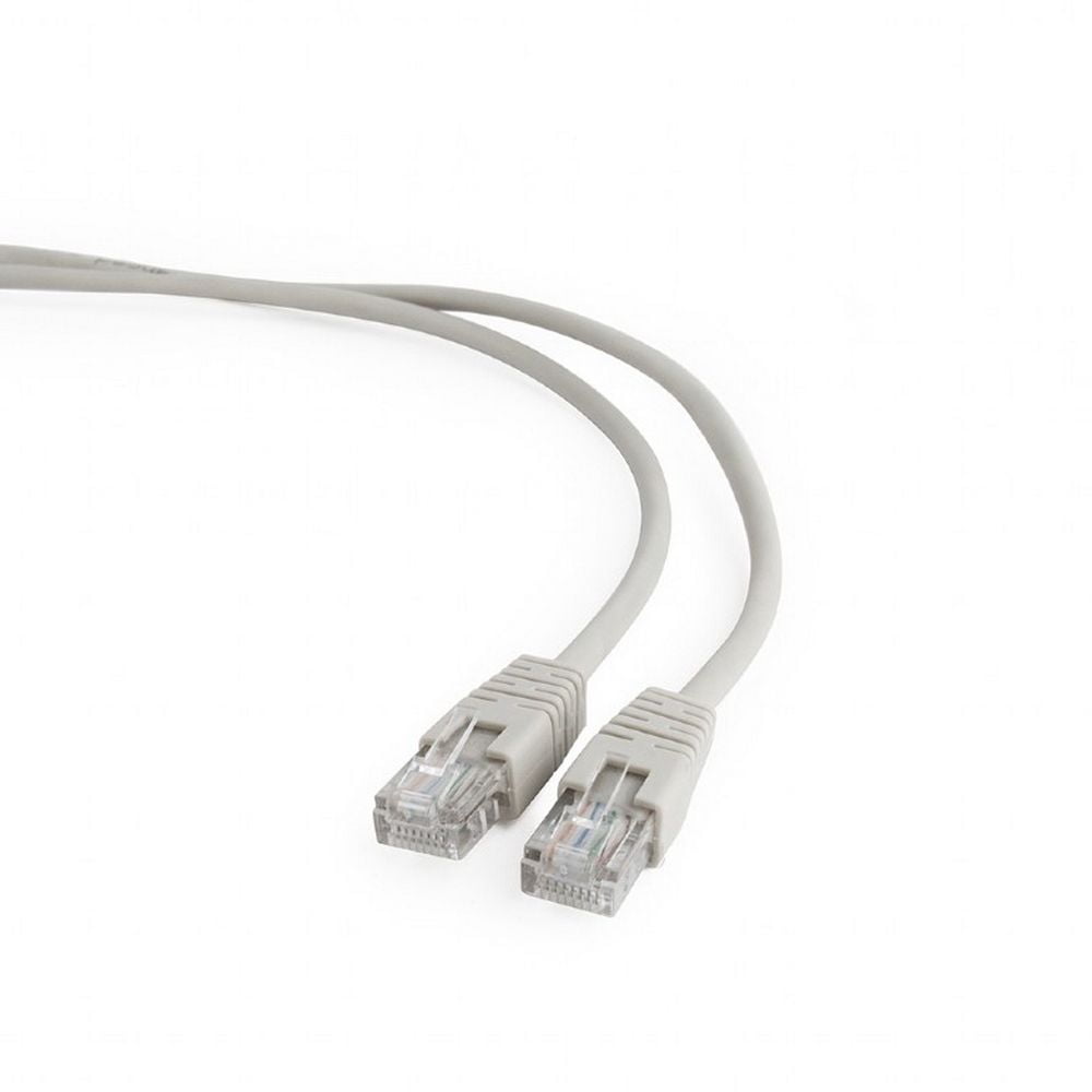 Патч-корд UTP, кат 5e, 0.25м с RJ45 серый