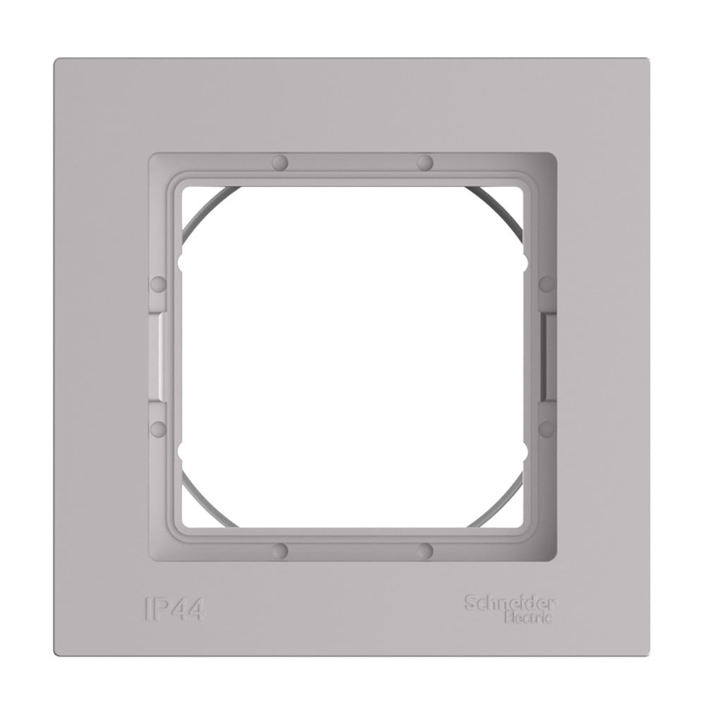 Рамка 1-пост. AtlasDesign Aqua IP44 алюм. SE ATN440301