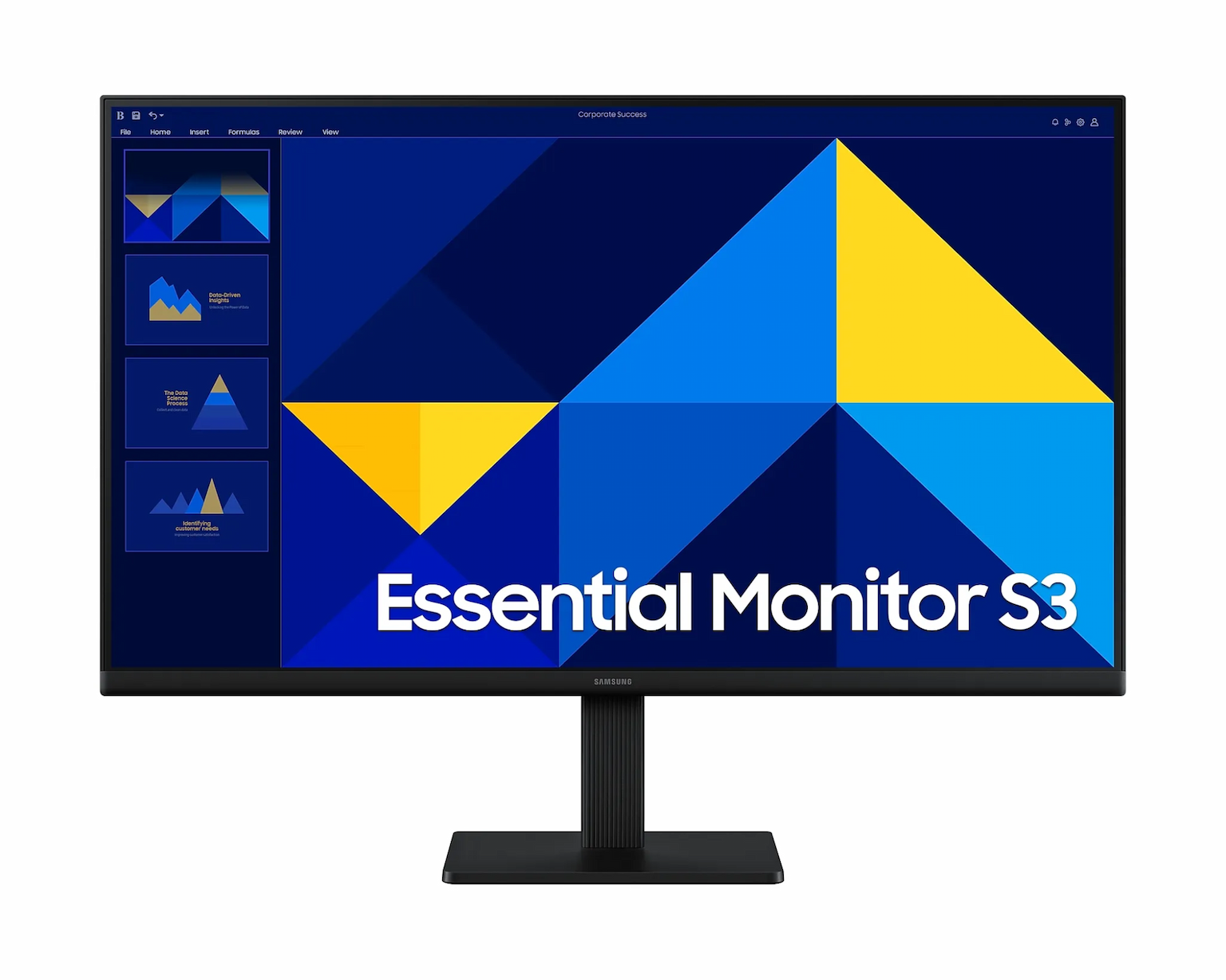 Монитор 27" Samsung S27D300GA IPS 1920x1080, 100 Гц, 5 мс, 16:9, 250 кд/м², HDMI, VGA, Flicker Free, Low Blue Light, черный