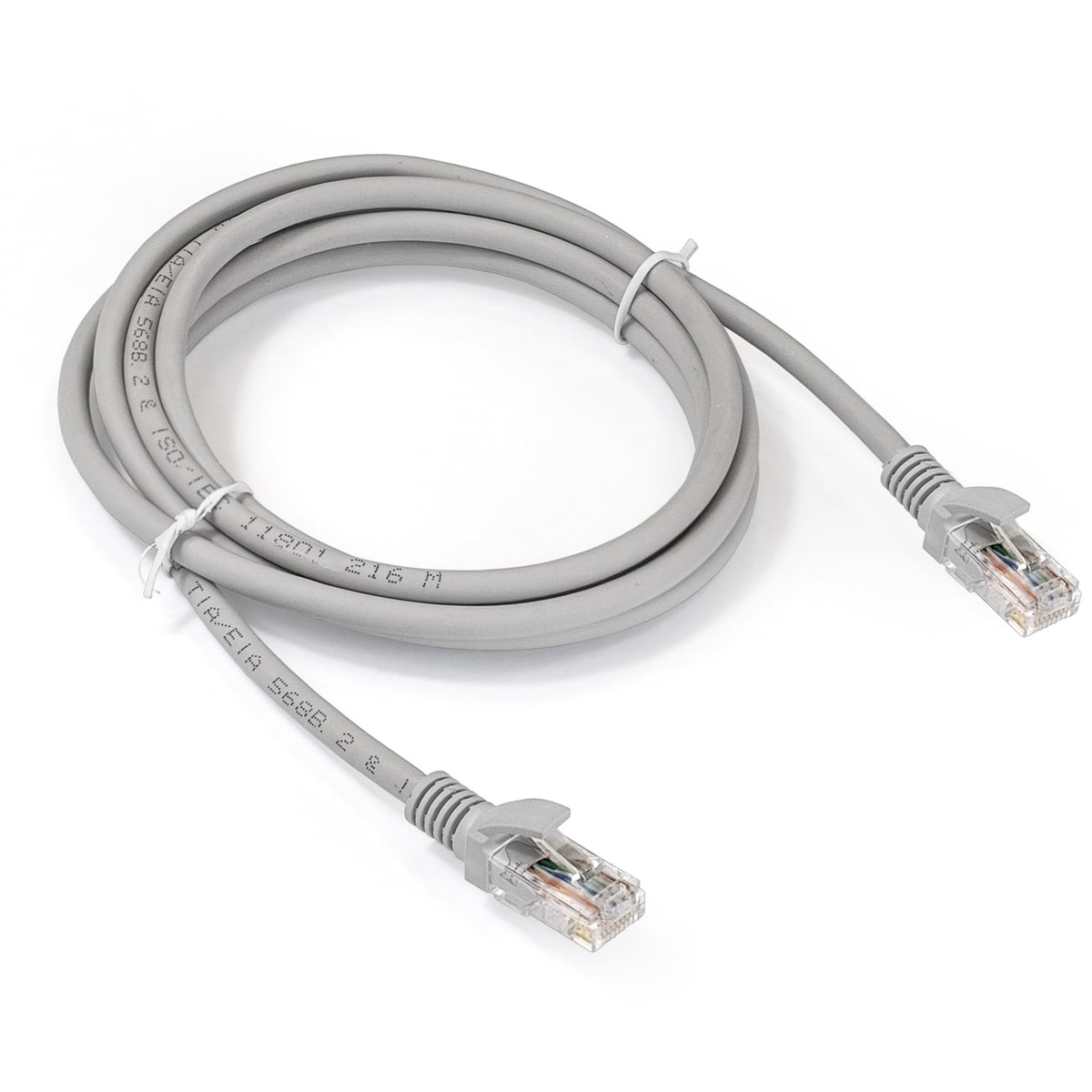 Патч-корд ExeGate EX286383RUS UTP-RJ45-RJ45-5e-2M-LSZH-GY, UTP, cat.5e, LSZH, 2м, серый