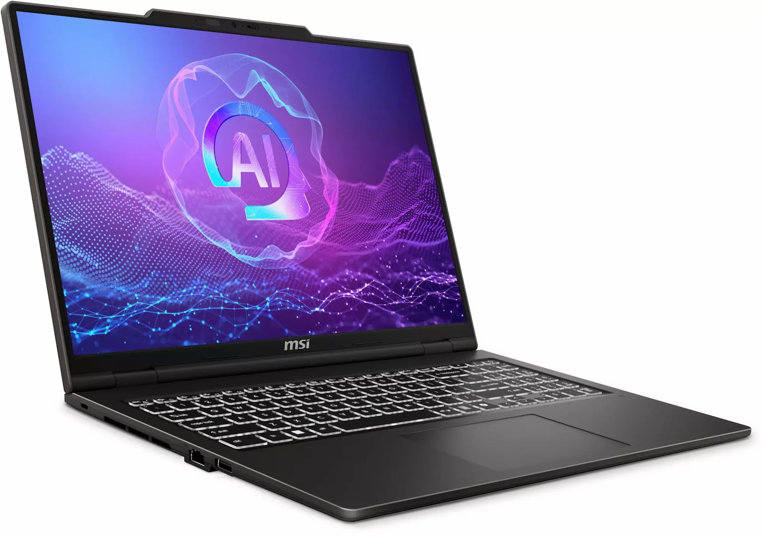 Ноутбук MSI VenturePro 16 AI A2HVEG-033XRU/16"/OLED/Intel Core Ultra 7 255H/16Gb/1Tb SSD/NVIDIA RTX 4050 6Gb/NoOS/серый/1.9kg
