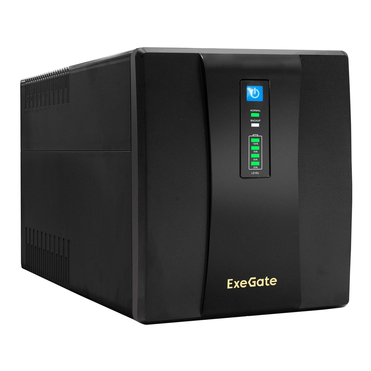 Источник бесперебойного питания ExeGate SpecialPro UNB-1200.LED.AVR.EURO.RJ / 1200 ВА / 750 Вт / 4 x CEE 7 (евророзетка)