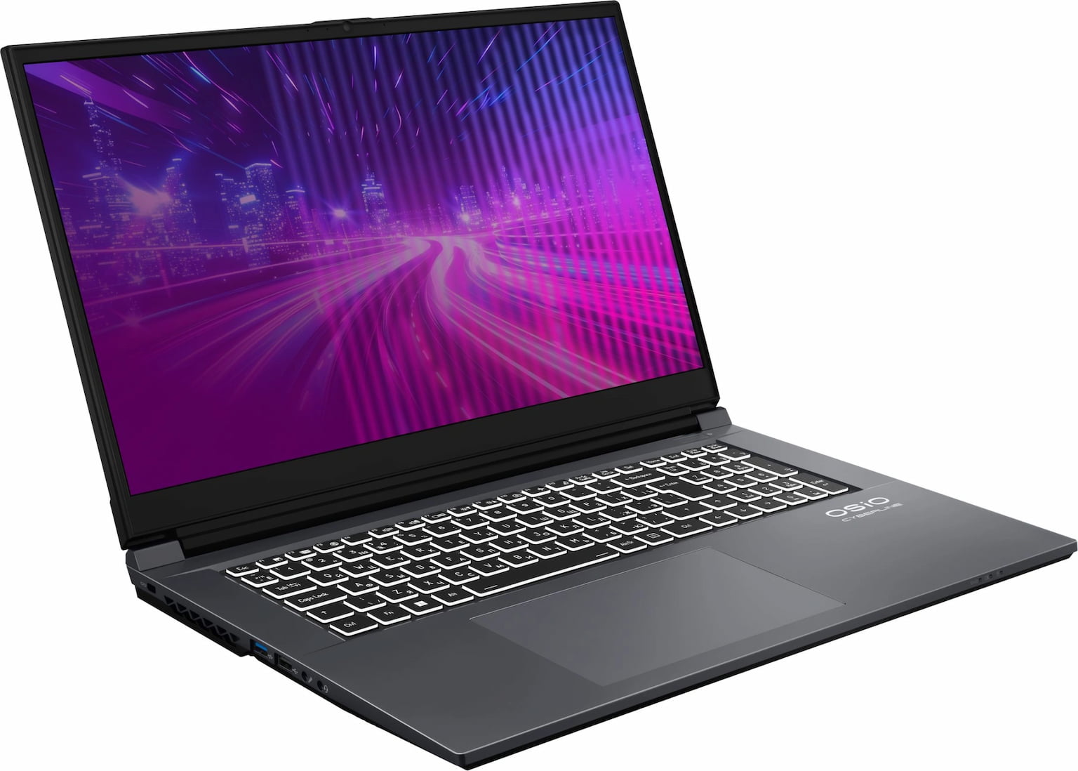 Ноутбук OSiO CyberLine C170i-002/17.3"/IPS/Intel Core i5 12600H/16Gb/512Gb/SSD/NVIDIA GeForce RTX 4050 6Gb/Без ОС/темно-серый/2.49kg