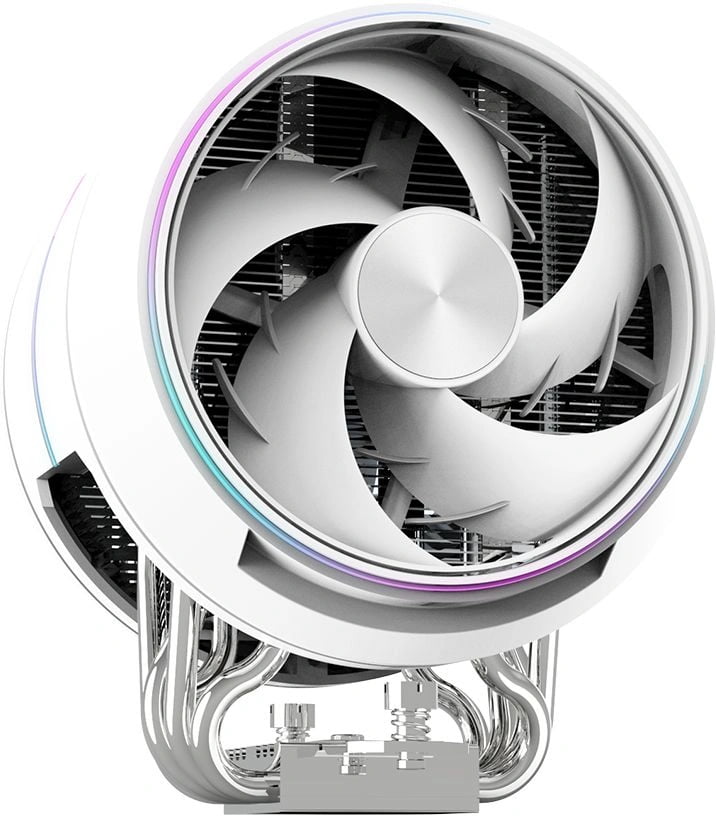 Кулер для процессора ZALMAN ZET5 белый, 5 HEAT PIPES, 4-PIN PWM, 600-2000 RPM, 30.4 DBA MAX, HYDRO BEARING, FULL SOCKET SUPPORT