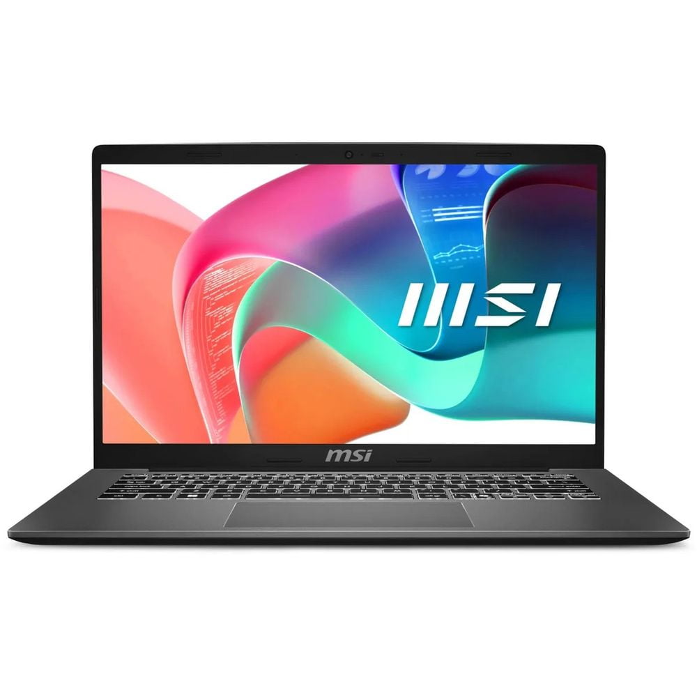 Ноутбук MSI Modern 14 F1MG Core 5 120U 14" FHD (1920x1080),IPS, DDR4 16Gb (8Gbx2),512Gb SSD Intel Graphics,backlight,46.8Wh,1.5kg,1y,Dos,Platinum Gray