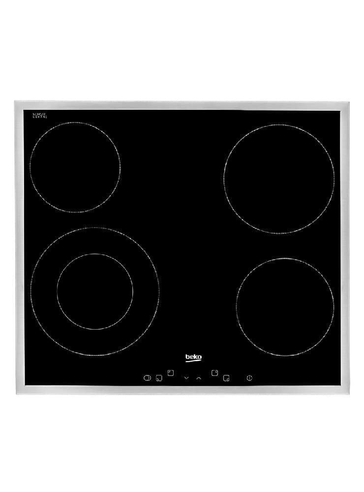 Встраиваемая электрическая варочная поверхность Beko HIC 64402 X, черный