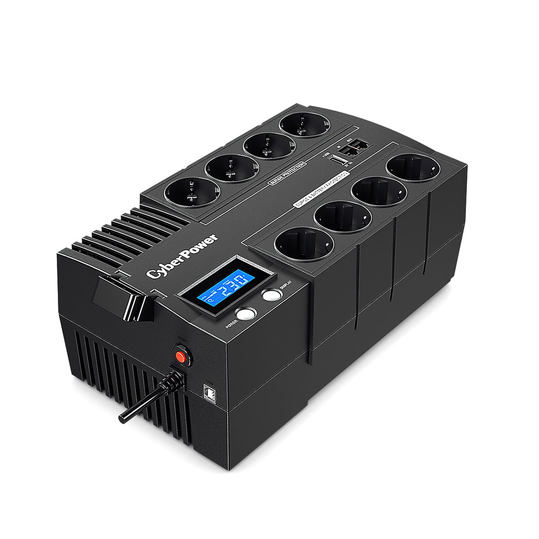 Источник бесперебойного питания CyberPower BR700ELCD 700 ВА/420 Вт/8 х CEE 7 (евророзетка)