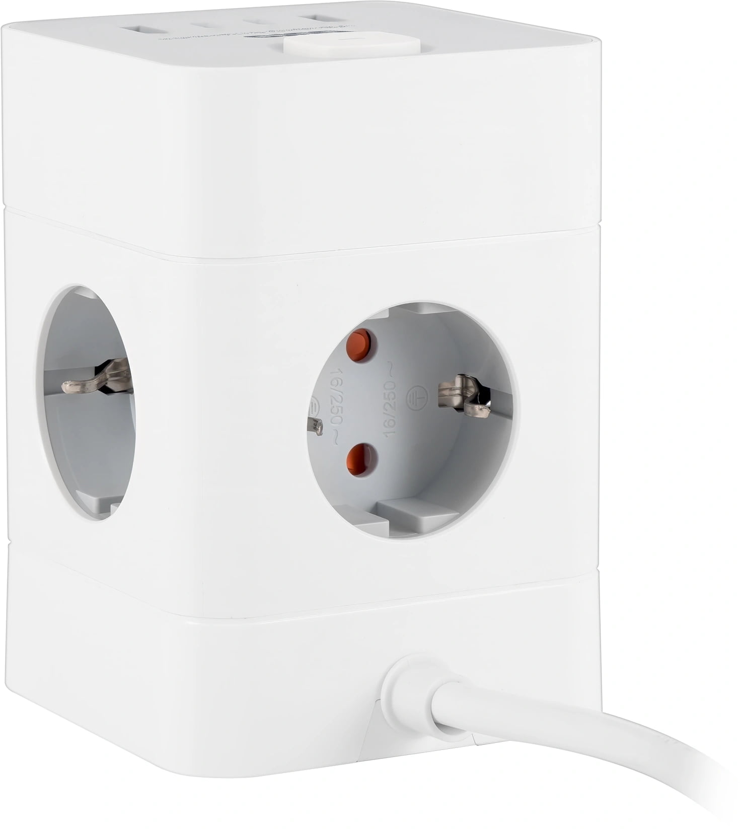 Сетевой удлинитель Buro BU-PTE4.1UC-W 1.5 м (4 розетки) белый (пакет ПЭ)