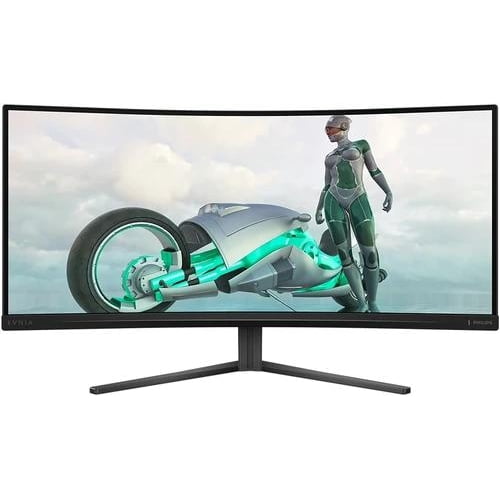 Монитор 34" Philips 34M2C3500L VA 3440x1440, 180 Гц, 1 мс, 21:9, 300 кд/м², 2xHDMI, DisplayPort, изогнутый экран, HDR, черный