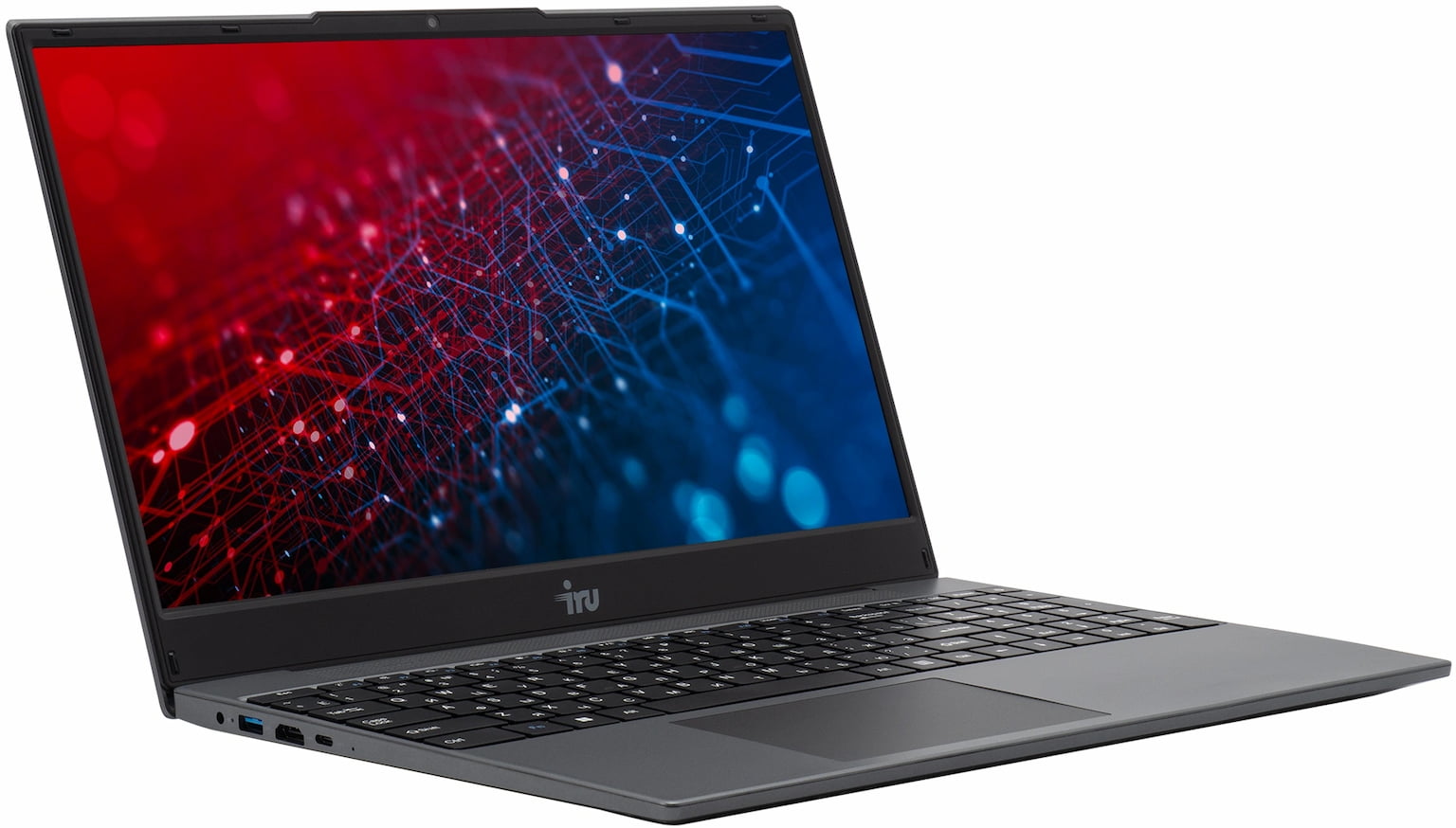 Ноутбук iRU Tactio 15PHR/15.6"/IPS/Ryzen 7 5825U/16Gb/512Gb/SSD/AMD Radeon Graphics/Windows 11 Pro/черный/2.2kg