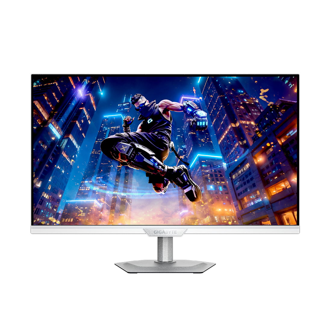 Монитор 27" Gigabyte M27Q2 ICE EK IPS 2560x1440, 200 Гц, 1 мс, 16:9, 350 кд/м², 2xHDMI 2.0, DP 1.4, USB-C (PD 18 Вт), 3.5 Jack, USB Hub (3x USB 3.2), DisplayHDR 400, G-Sync Compatible, белый