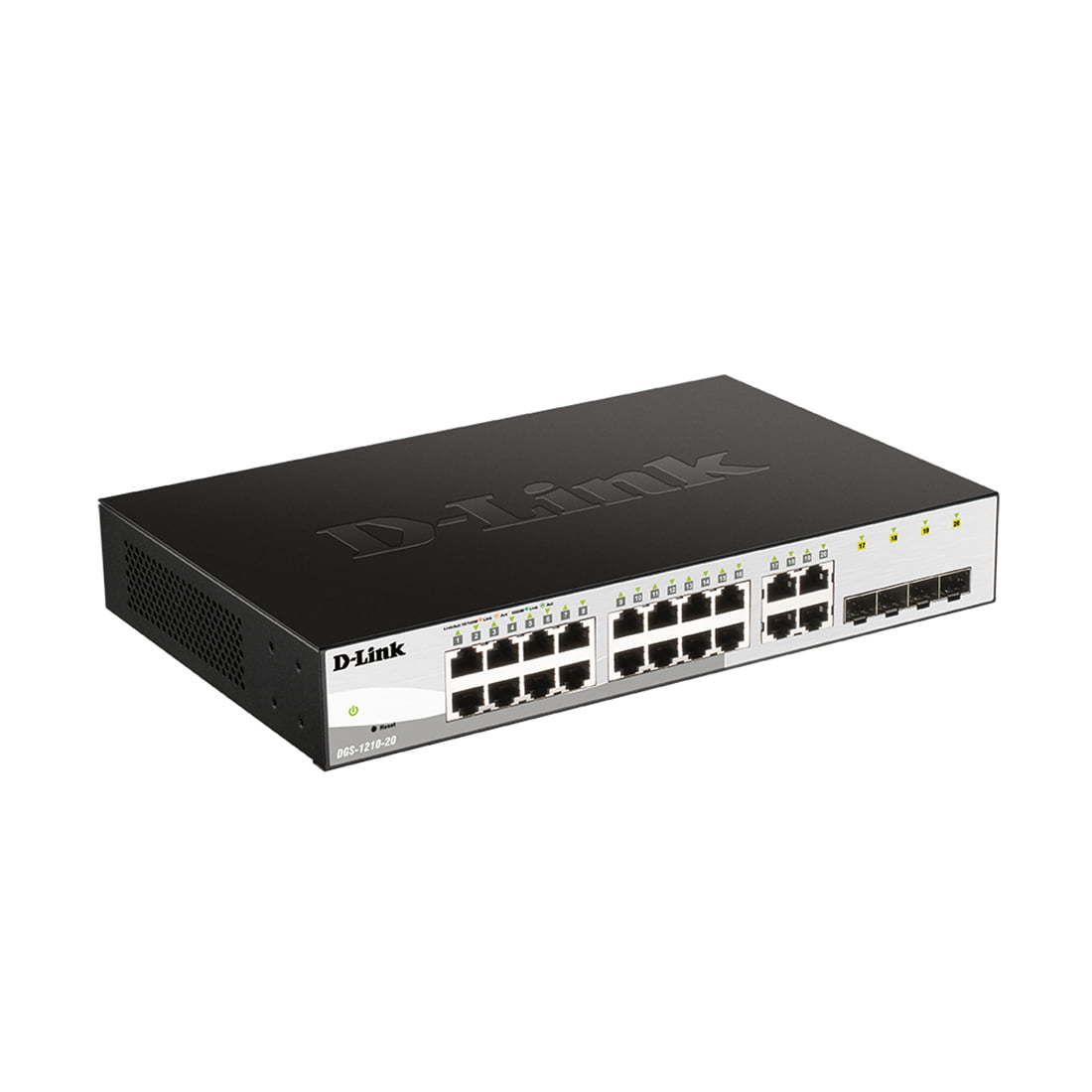 Коммутатор D-Link DGS-1210-20/F1A, 16×1 Гбит/с + 4×1 Гбит/с SFP, настраиваемый