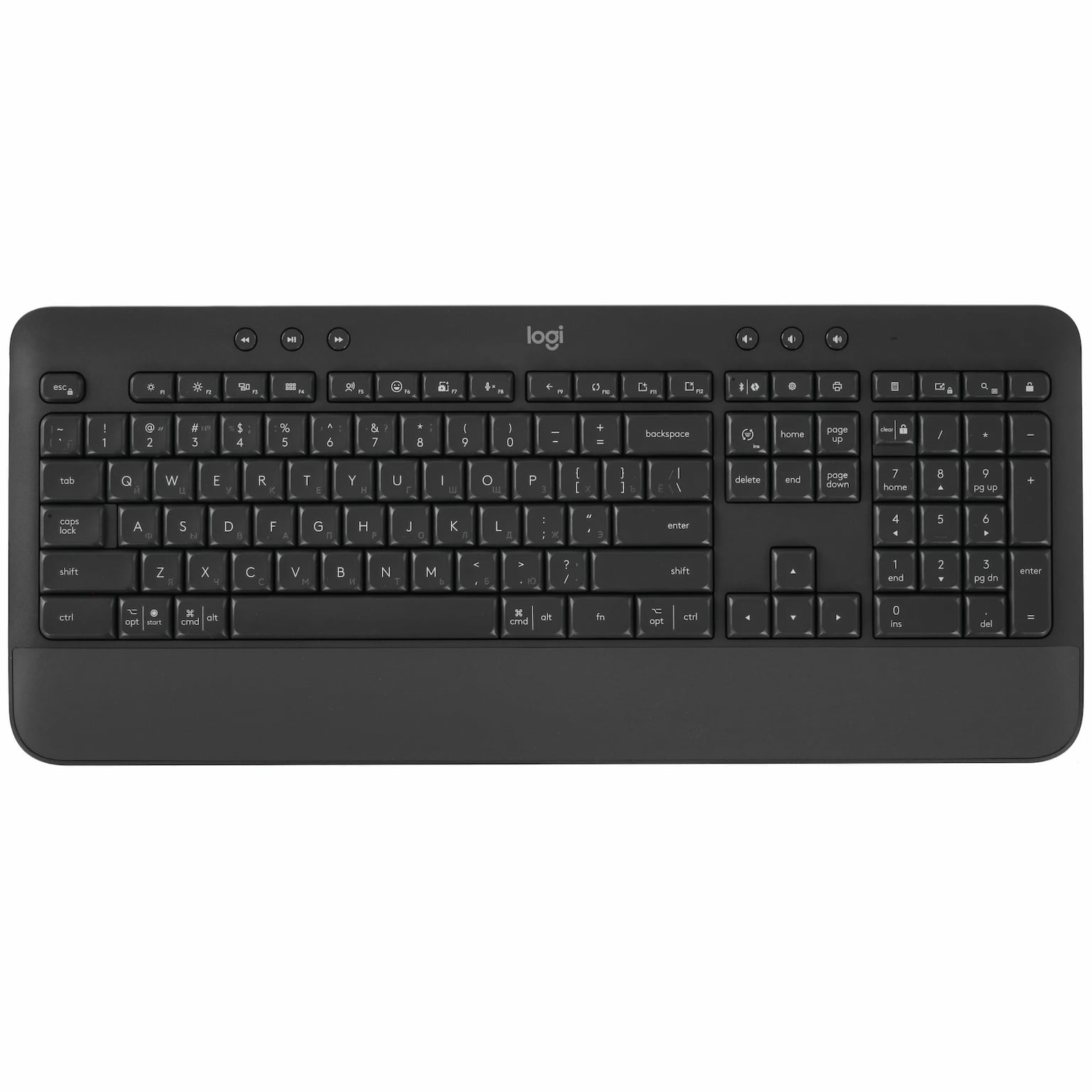 Клавиатура Logitech Signature K650 беспроводная, Bluetooth, радиоканал, чёрный