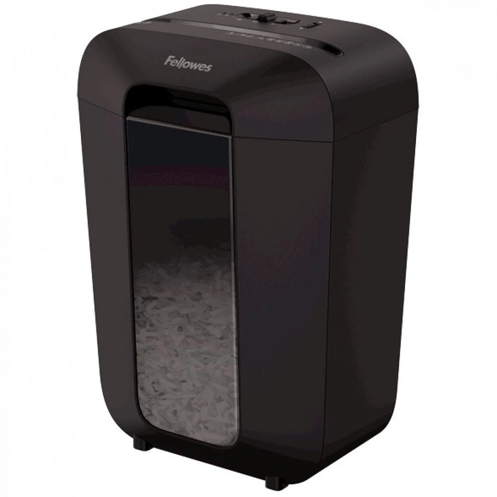 Шредер Fellowes PowerShred LX70 черный (секр.P-4)/перекрестный/11лист./18лтр./скрепки/скобы/пл.карты