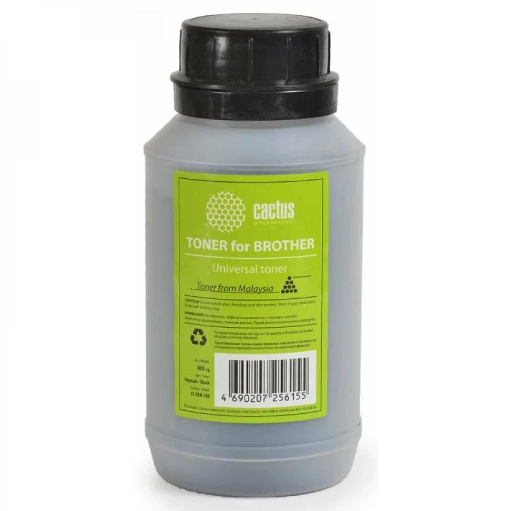 Тонер Cactus CS-TbR-100 черный (флакон 100гр) Universal toner для Brother