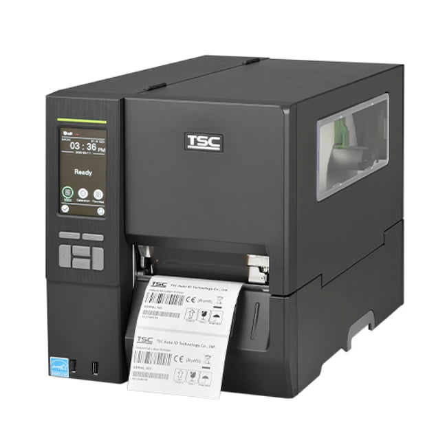 Принтер этикеток TSC MH641T термотрансферный, 600 dpi, 152 мм/сек, USB, RS-232, Ethernet, USB Host, черный