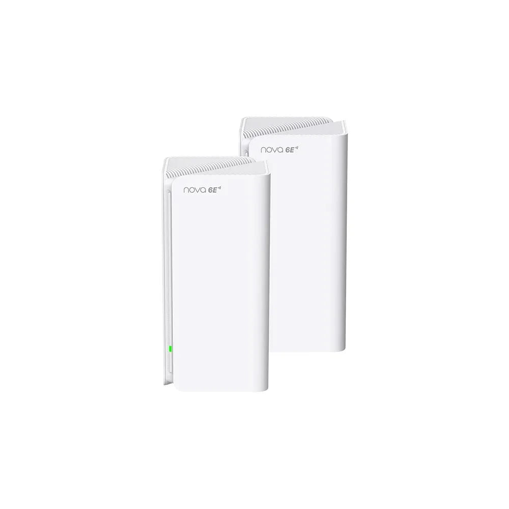 Трехдиапазонная гигабитная Wi-Fi Mesh система Tenda MX21 Pro (2-pack) AXE5700, 2,4/5/6 ГГц, до 5665 Мбит/с, 3x1 Гбит/с