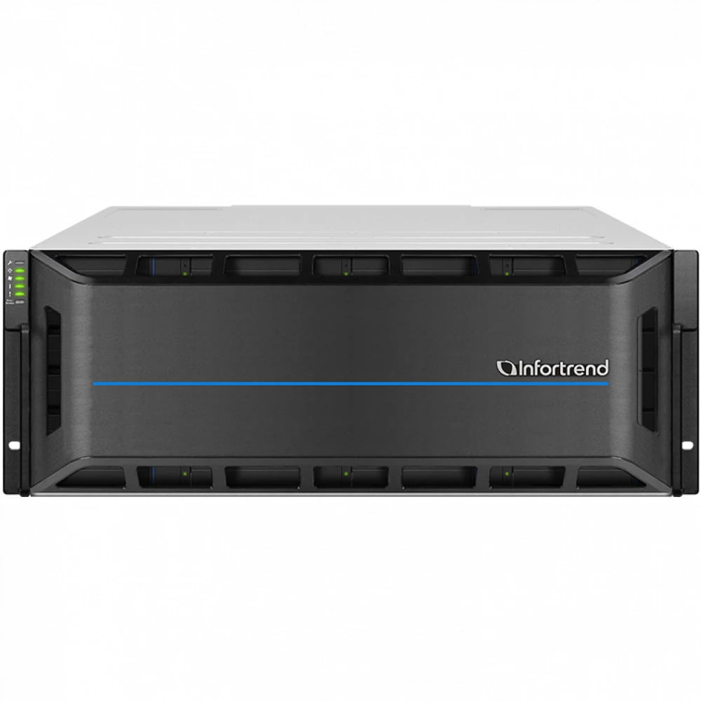 Система хранения данных EonStor GS 3000 G3 4U/24bay,unified,dual controller,4x12Gb/s SAS Exp.,4x25GbE,4x host board,4x4Gb,2x(PSU+FAN Module),2x(SuperCap.+Flash module),24xdrive trays,1xRM kit (GS 3024R3-D)