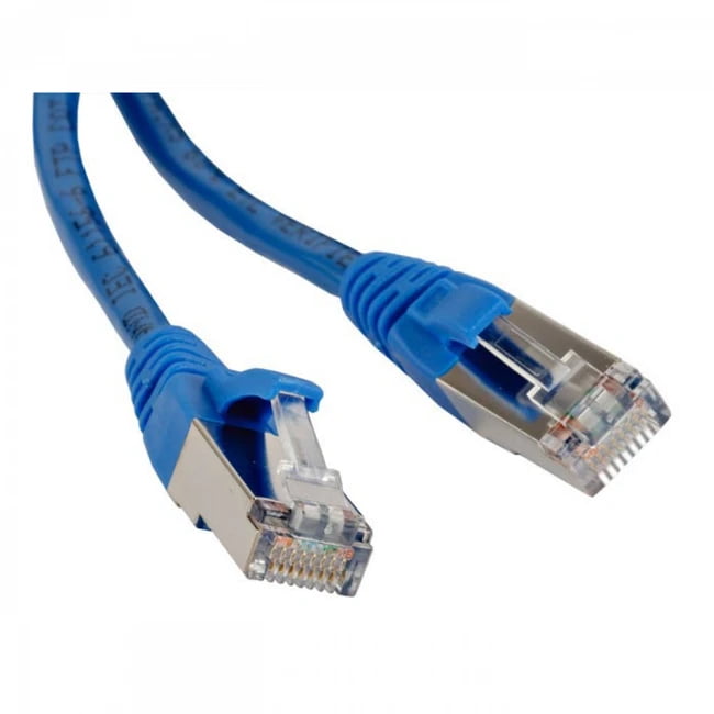 Патч-корд Hyperline PC-LPM-STP-RJ45-RJ45-C5e-1.5M-LSZH-BL Патч-корд F/UTP, экранированный, Cat.5е, LSZH, 1.5 м, синий
