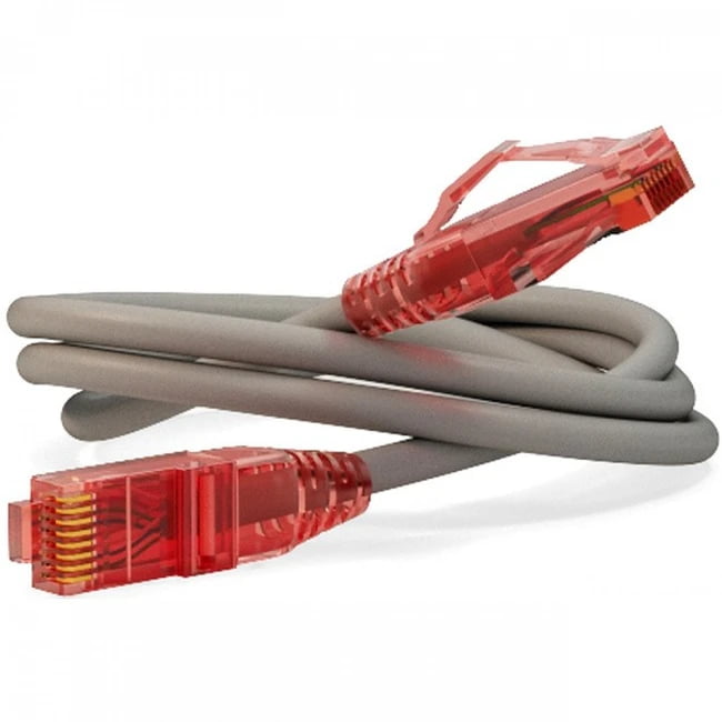 Патч-корд Hyperline UTP, Cat.5e, LSZH, 1.5 м, серый