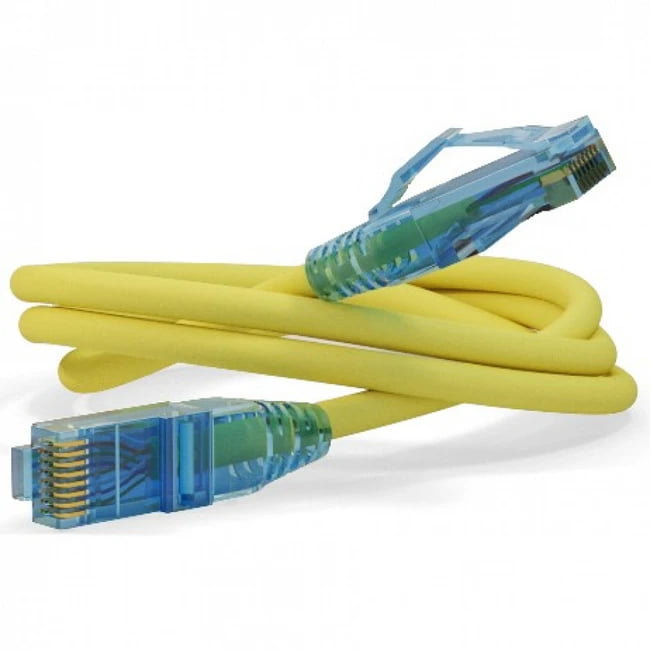Патч-корд Hyperline U/UTP, Cat.6, LSZH, 1.5 м, желтый PC-LPM-UTP-RJ45-RJ45-C6-1.5M-LSZH-YL