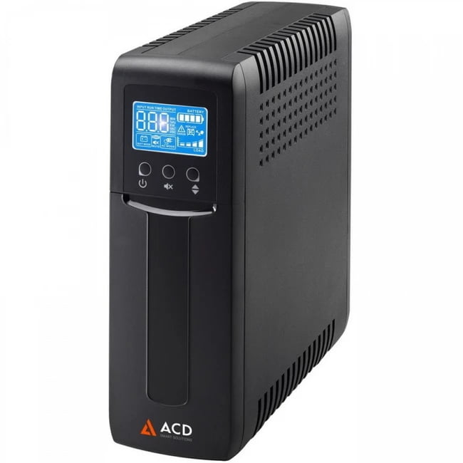 Источник бесперебойного питания (ИБП) ACD PW-Slim 850 / 850ВА / 510Вт /4 x CEE 7 (евророзетка)
