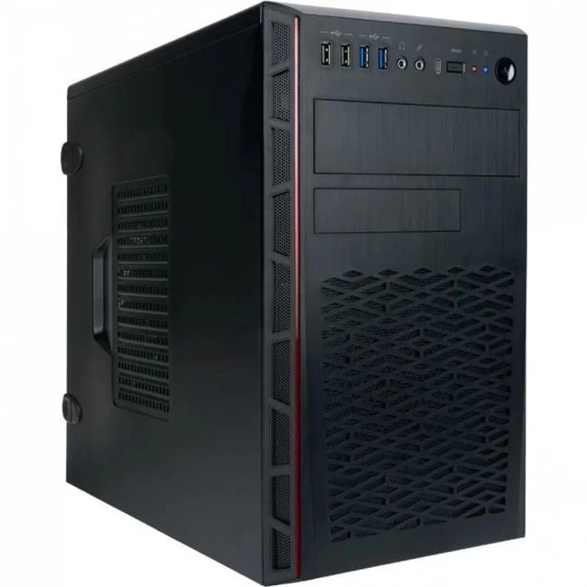 Компьютерный корпус Mini Tower InWin EMR065 черный U3.0*2+U2.0*2 A(HD) +intrusion switch mATX