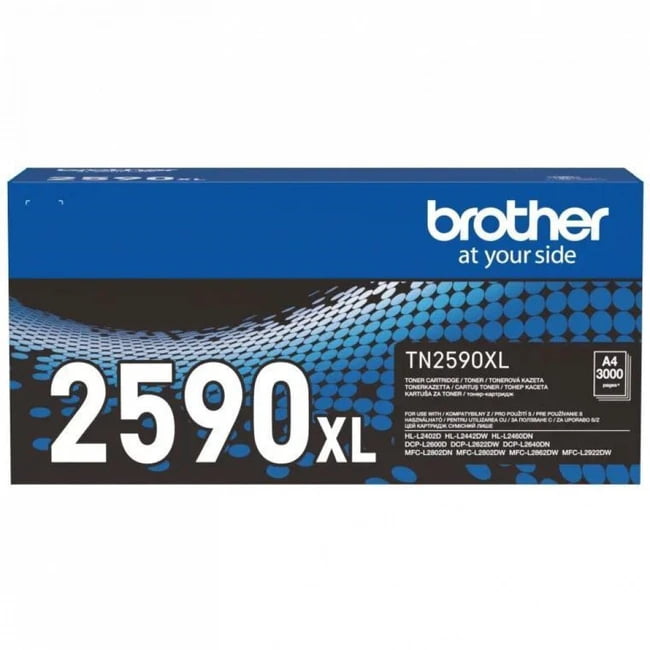 Картридж лазерный Brother TN-2590XL черный (3 000 стр.) для Brother DCP-L2600/DCP-L2622/DCP-L2640/HL-L2402/HL-L2442/HL-L2460