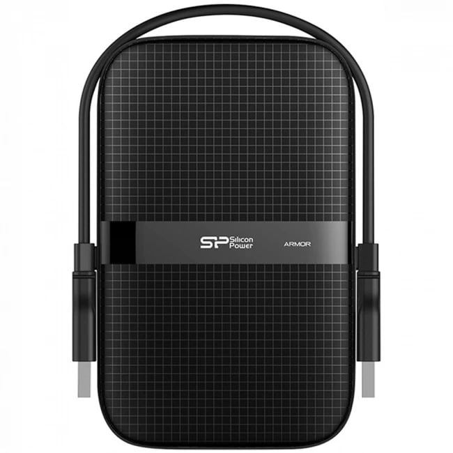 Внешний HDD 2.5" Silicon Power Armor A60, 2TB, USB 3.2 Gen 1 Type-A, 5400 rpm, черный