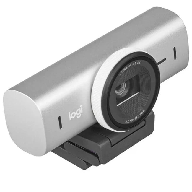 Веб-камера Logitech Brio MX 4K 3840x2160, 30 кадр/с, USB Type-C, микрофон (2 шт, шумоподавление), автоматическая фокусировка, автоосвещение, HDR, шторка приватности, универсальное крепление, светло-серый