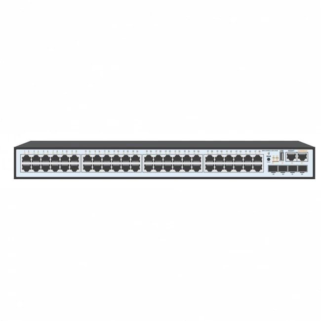 Коммутатор SNR SNR-S2989G-48TX-POE, 48×1 Гбит/с PoE + 4×10 Гбит/с SFP+, управляемый
