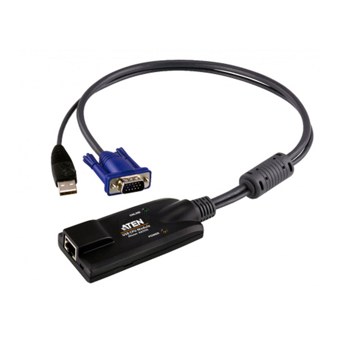 Модуль удлинителя VGA+K/M USB ATEN (KA7570-AX) 40 метр., 1xUTP Cat5e, для подкл. комп. к перекл. KH15xxA/KH15xxAi/KL15xxA/KL15xxAi/KH25xxA, макс.разр