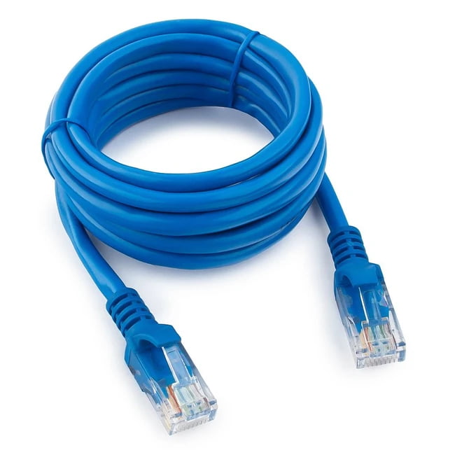 Патч-корд UTP Cablexpert cat.5e, 1.5м, литой, многожильный, синий
